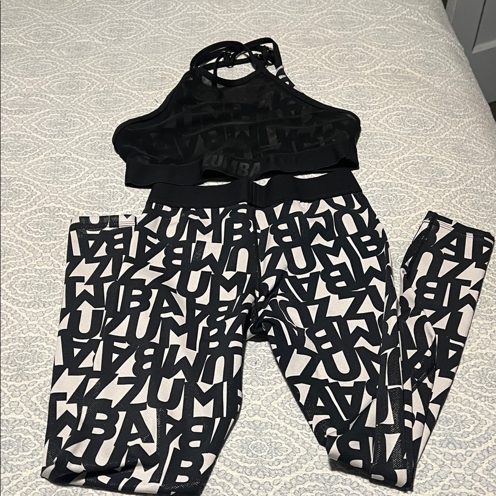 Zumba Fitness Black and White Leggings